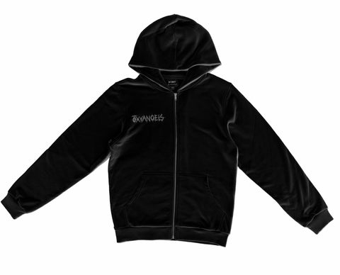 Black Fallen Angel Zip Hoodie (INCOMING STOCK)