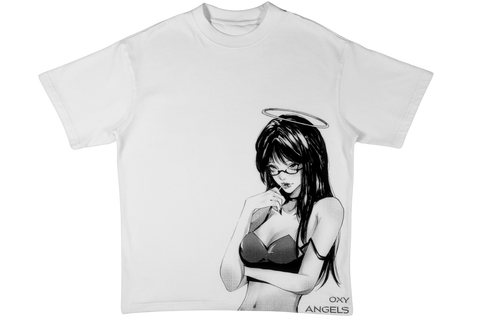 BUNDLE - White Candy Angel Shirt, Poster, and Figure